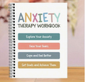 Anxiety Therapy Workbook – Guided Mental Health Journal for Stress Relief, Overthinking & Emotional Healing