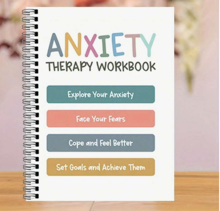 Anxiety Therapy Workbook – Guided Mental Health Journal for Stress Relief, Overthinking & Emotional Healing