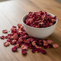 Dried Rose Petals in a bowl