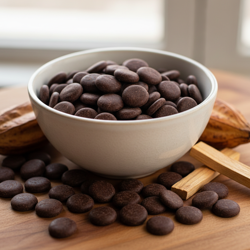 Ceremonial Cacao Discs in a bowl